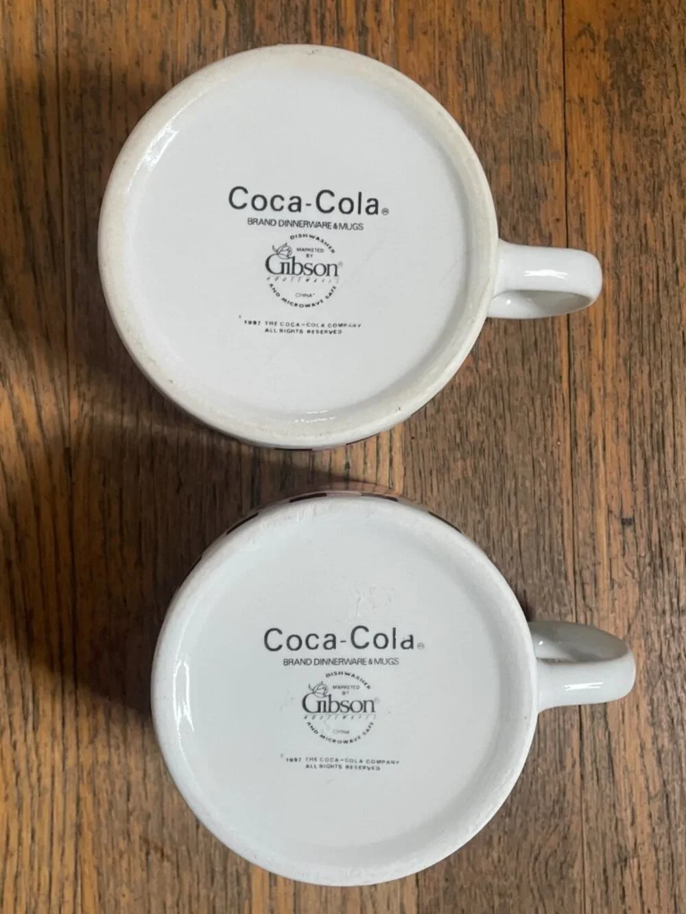 Coca-Cola Vintage Mugs 1997 by Gibson